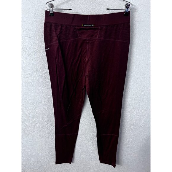 Artilect Systems Boulder 125 gsm Leggings Merino Wool Blend Burgundy Lightweight - Picture 2 of 8
